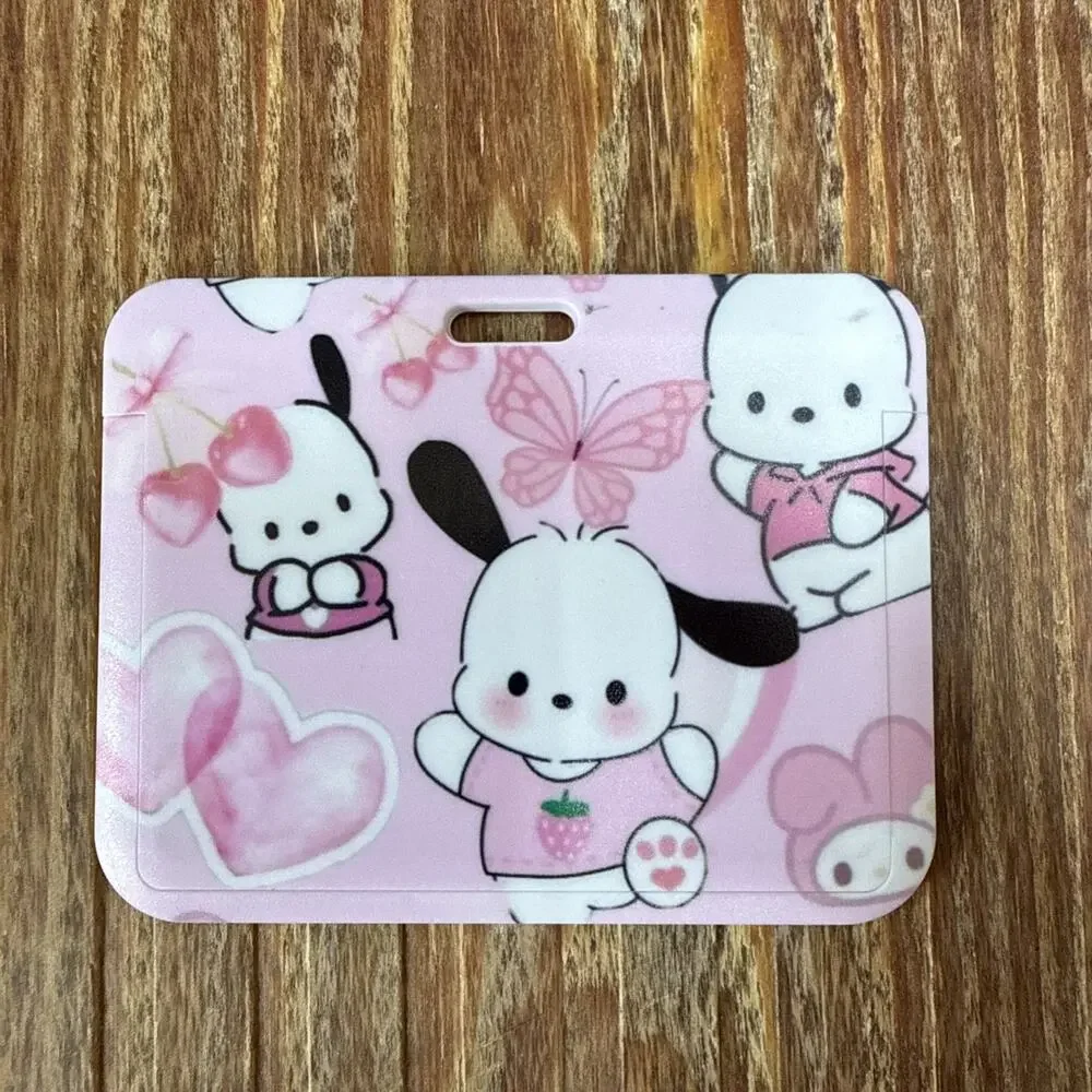 Pink Pochacco Badge ID Holder